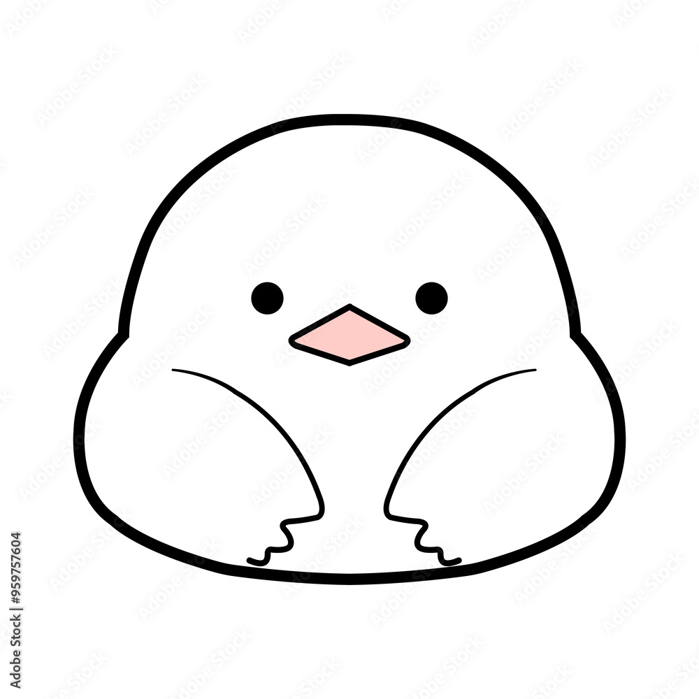 シンプルな鳥のイラスト シンプルな鳥のイラスト