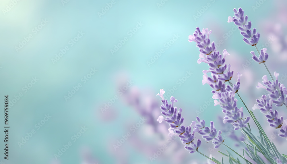 Obraz premium A single pastel color, such as mint green or lavender, providing a soothing and simple backdrop