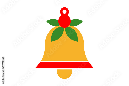 christmas bell isolated on white background