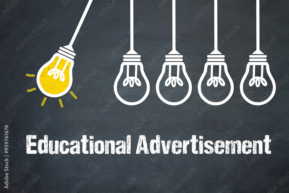 Fototapeta premium Educational Advertisement 