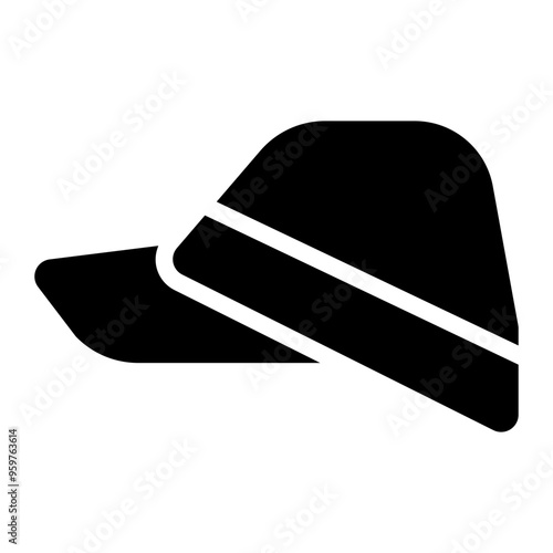 kepi cap, military, hat, cap, classic cap solid or glyph icon