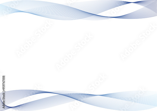 ラインウェーブ グラフィック 背景素材