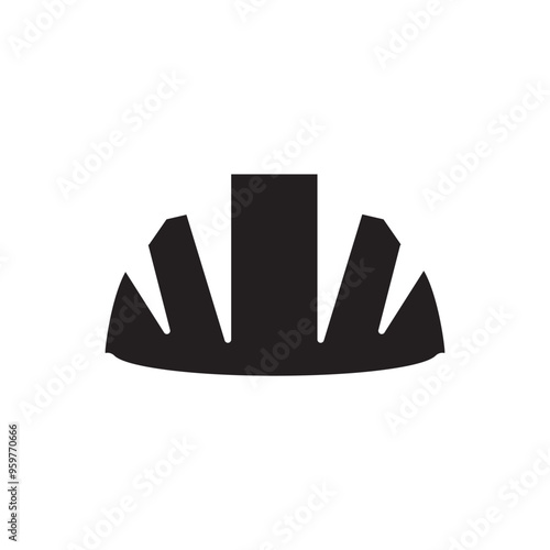 Contraction helmet icon
