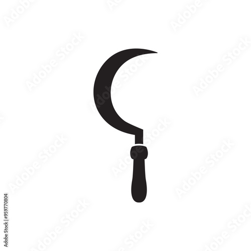Garden sickle icon