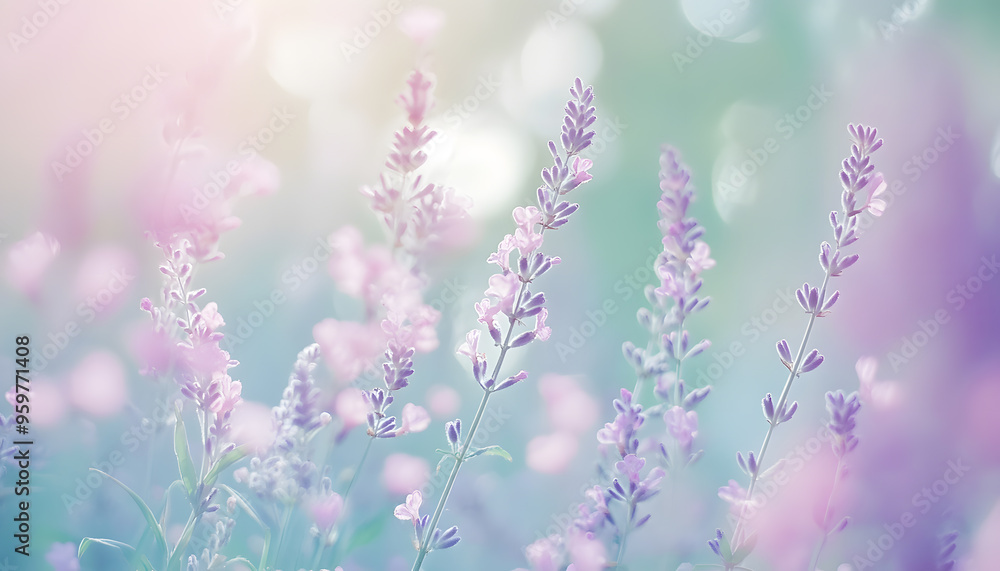 Fototapeta premium A single pastel color, such as mint green or lavender, providing a soothing and simple backdrop
