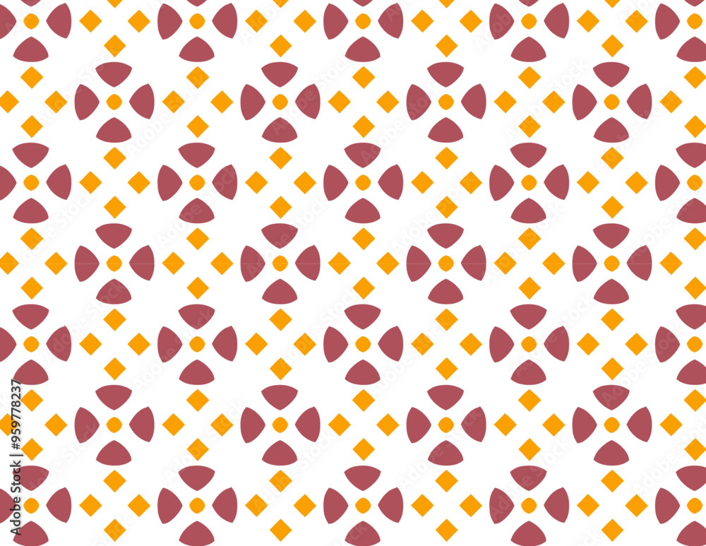 Obraz premium Art deco circle and square pattern