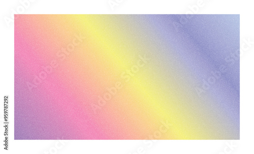 Abstract dreamy grainy background with pastel gradient of pink, yellow and purple colors for elegant and cute design