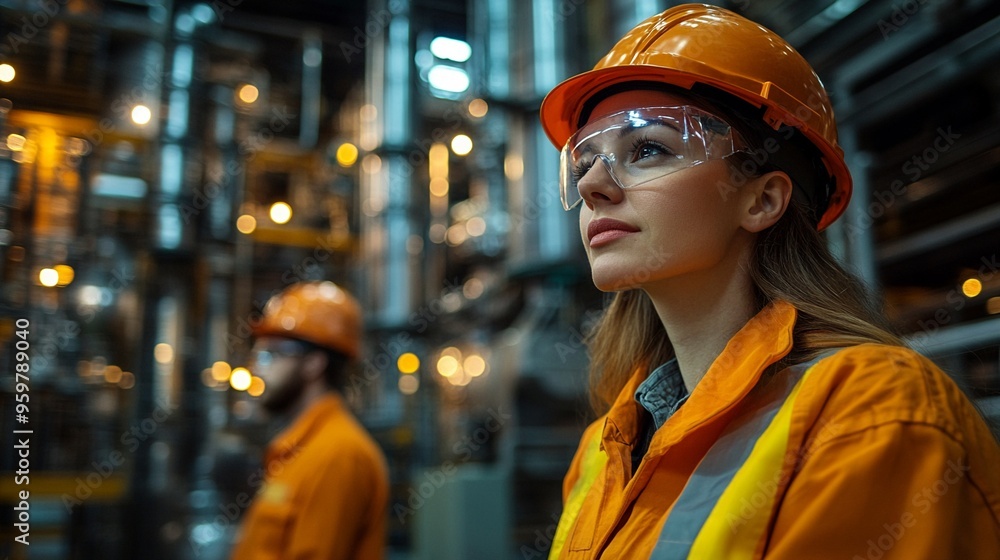 Industrial Visionary: Female Engineer in a Refinery Industrial Visionary: Female Engineer in a Refinery