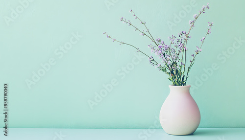 A single pastel color, such as mint green or lavender, providing a soothing and simple backdrop