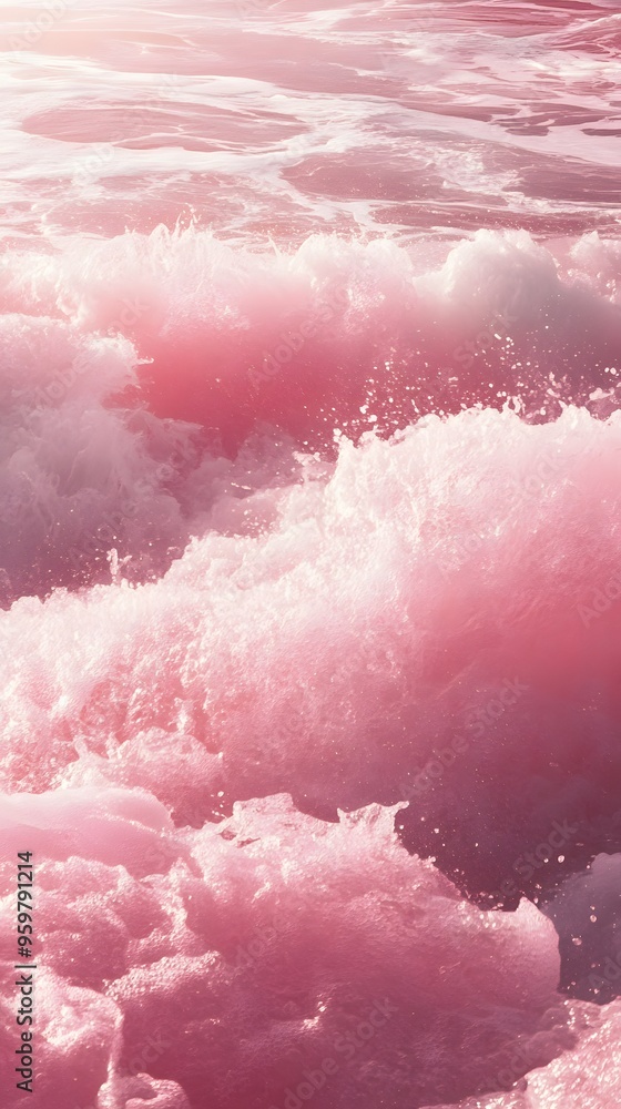 Obraz premium pink ocean background