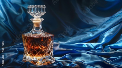 vibrant red cocktail with a lime slice in a retro glass against a turquoise background with palm leaves shadows, highlighting vivid color and tropical atmosphere, ample space for text