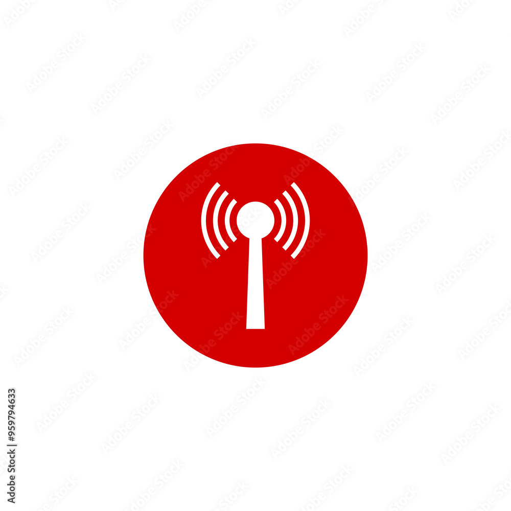 Antenna icon isolated on transparent background Antenna icon isolated on transparent background