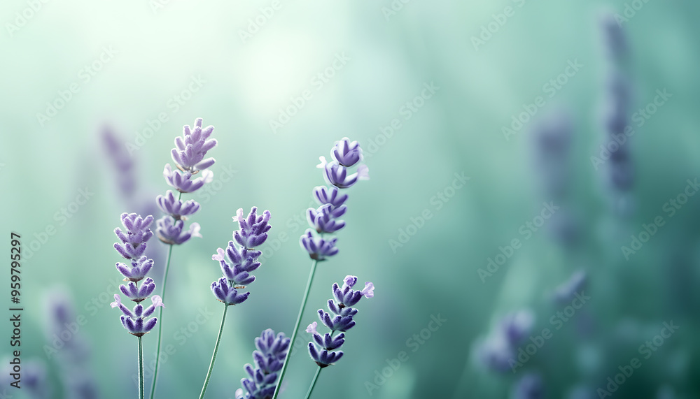 Obraz premium A single pastel color, such as mint green or lavender, providing a soothing and simple backdrop
