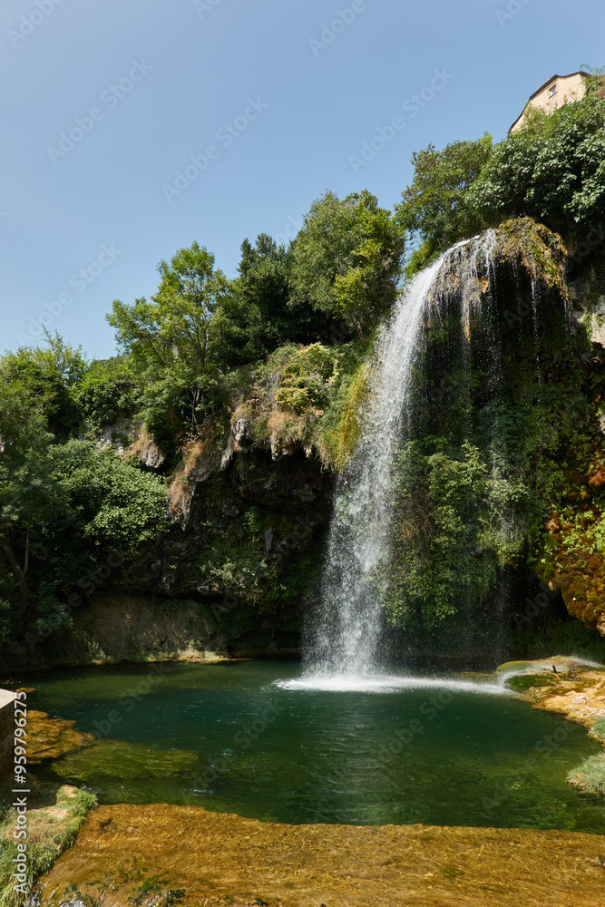 Obraz premium Cascade of Salles-la-Source in France
