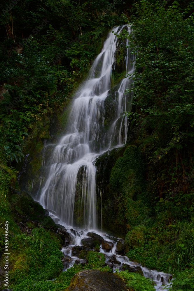 Obraz premium The Saut d'Arbaet in the Val d'Aran. Pyrenees. Catalonia. Spain
