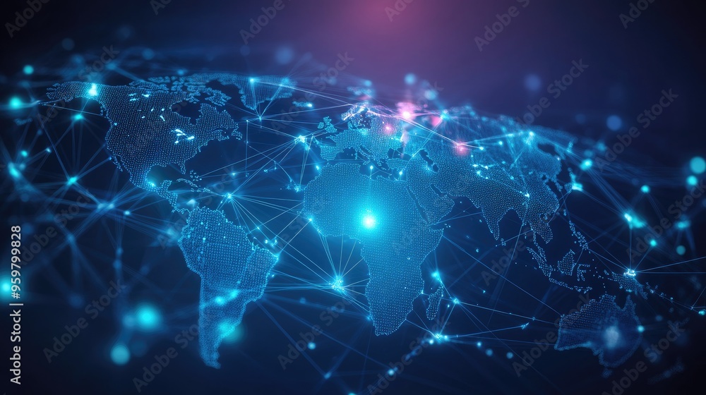 Global Network Connections: A Visualization of Digital Interconnectivity Global Network Connections: A Visualization of Digital Interconnectivity
