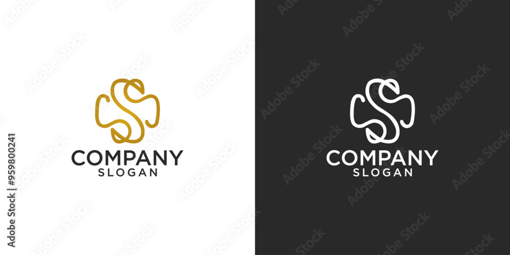 letter S abstract monogram logo vector design letter S abstract monogram logo vector design