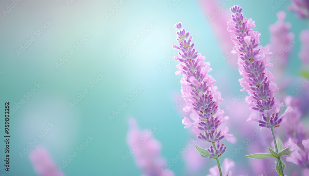 Obraz premium A single pastel color, such as mint green or lavender, providing a soothing and simple backdrop