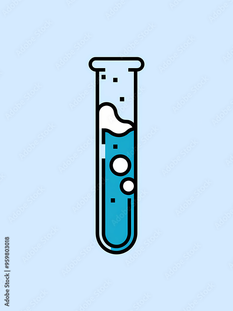 illustration of a test-tube illustration of a test-tube