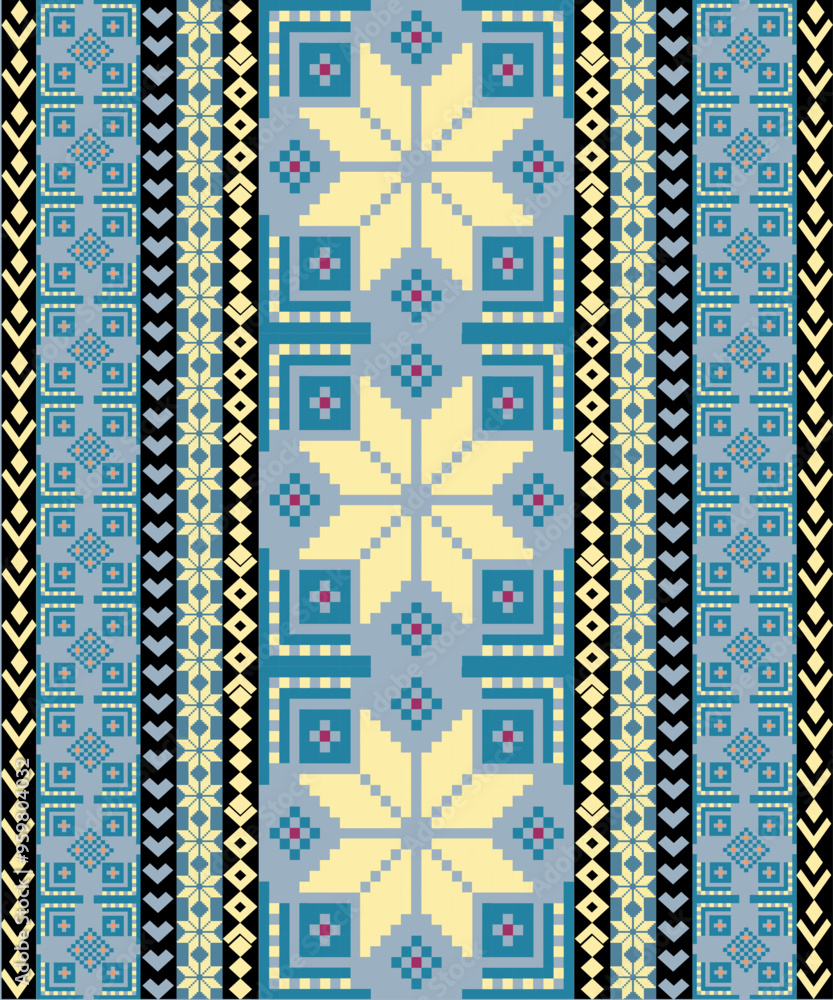 Detailed pattern with shapes Detailed pattern with shapes