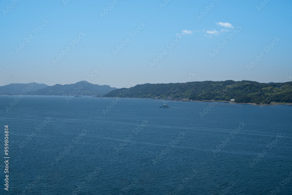 Gorgeous View of Karuga Seaside in Kure City, Hiroshima Prefecture, Japan. Gorgeous View of Karuga Seaside in Kure City, Hiroshima Prefecture, Japan.