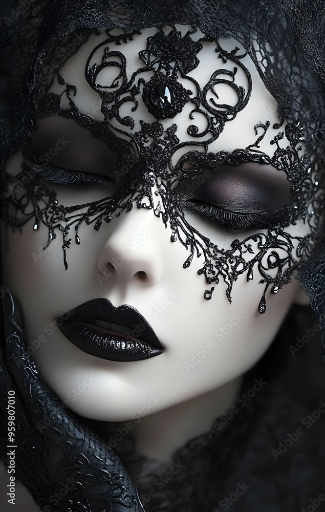 20. **Gothic face art with dramatic shadows, dark tones, and intricate, ornate details** 20. **Gothic face art with dramatic shadows, dark tones, and intricate, ornate details**