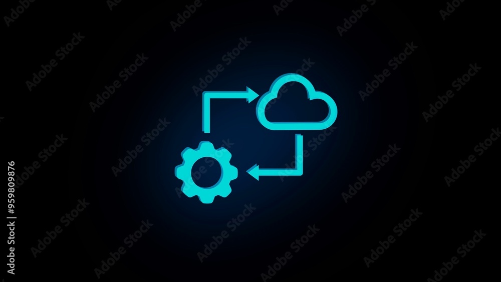 cloud system icon isolated sign symbol vector illustration - high quality black style vector icons cloud system icon isolated sign symbol vector illustration - high quality black style vector icons