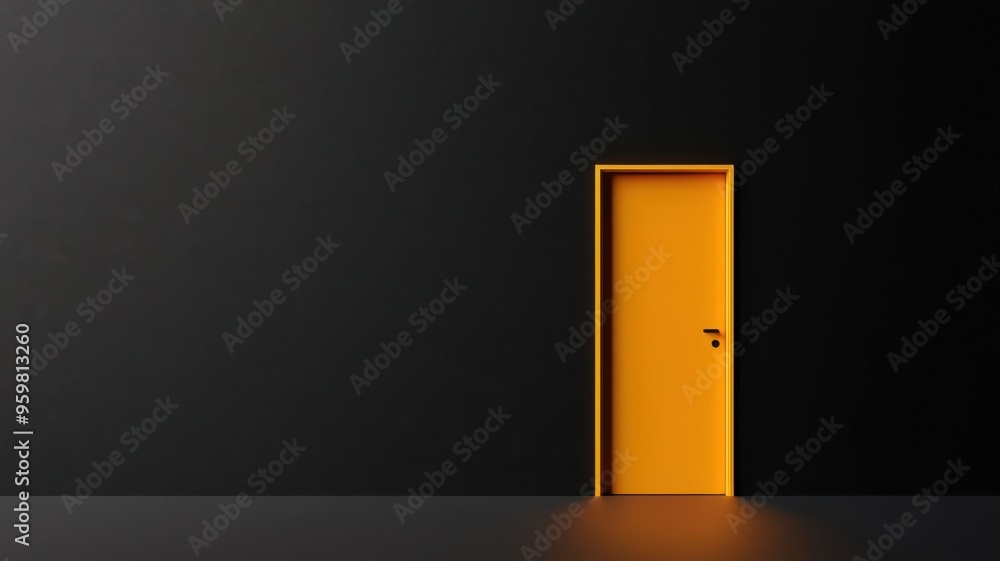 Open door leading to a bright, golden path, symbolizing new possibilities Open door leading to a bright, golden path, symbolizing new possibilities
