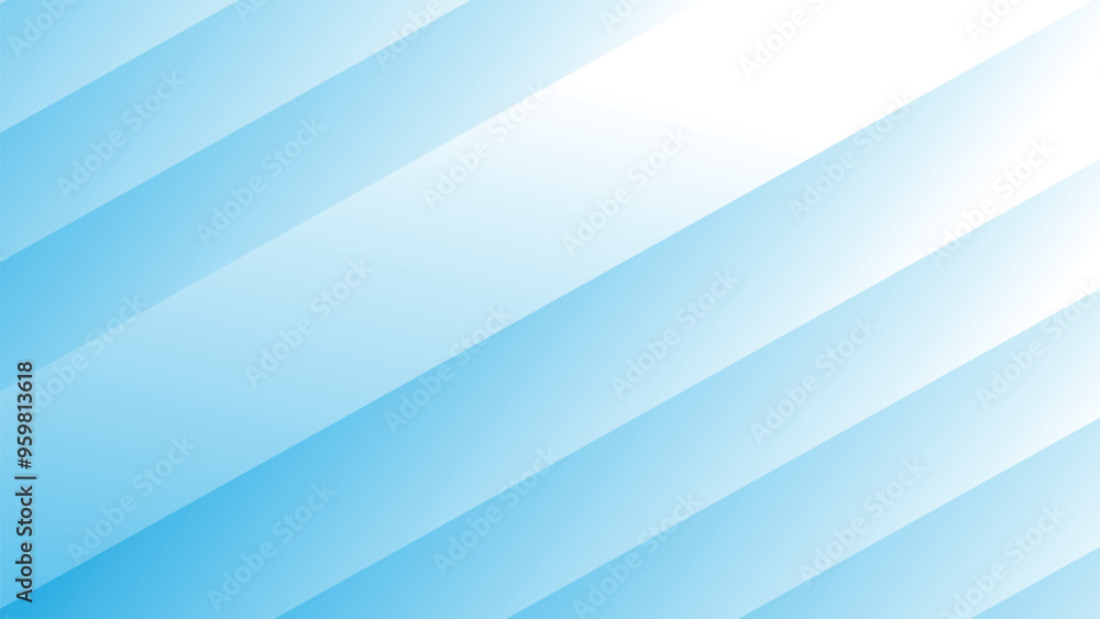 Obraz premium Blue light gradient abstract background for backdrop or presentation