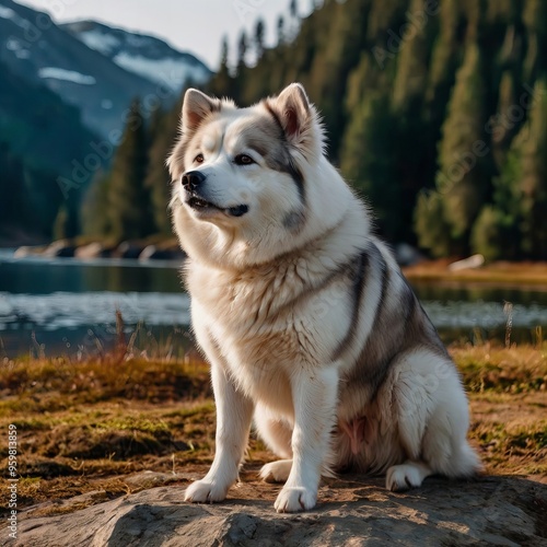 Eskimo Dog generative ai photo