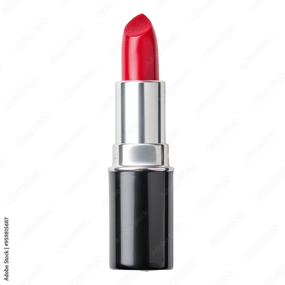 A red lipstick is shown in a close up A red lipstick is shown in a close up