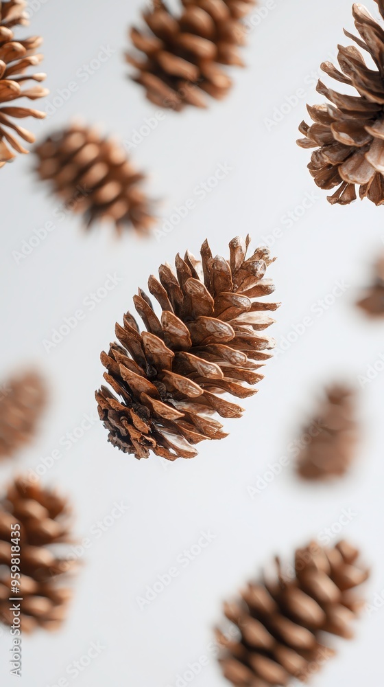 Pine cones falling Pine cones falling