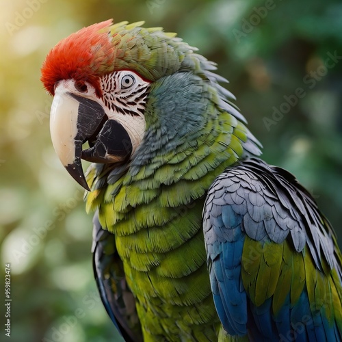 Wallpaper Mural parrot generative ai Torontodigital.ca