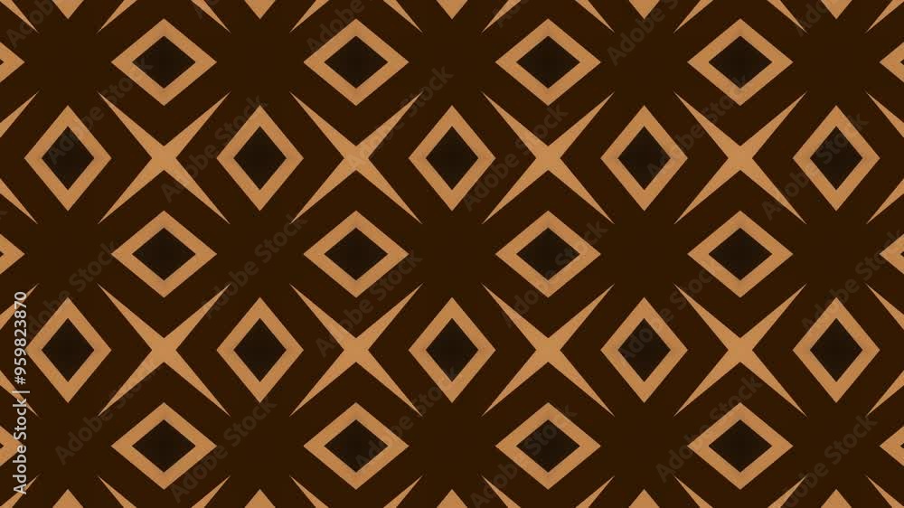 Seamless pattern kaleidescope background motion