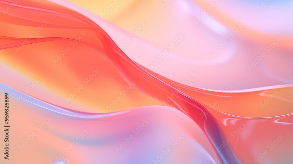 Naklejka premium Abstract colorful wave