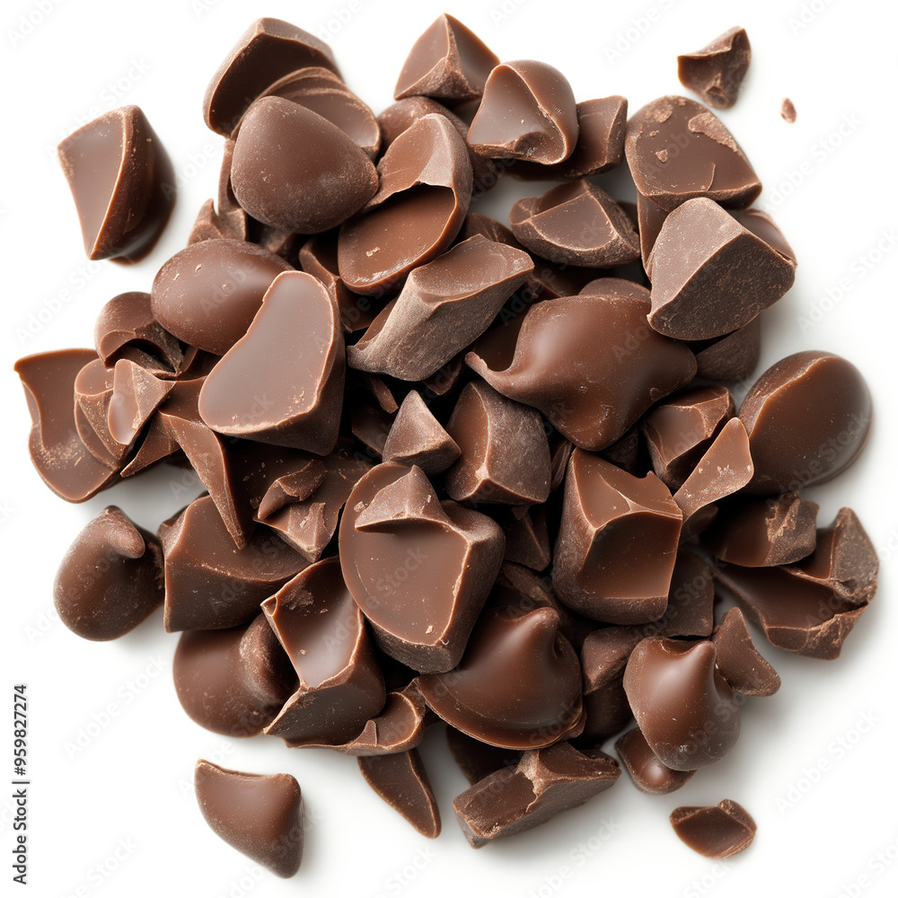 Fototapeta premium Choc Chips Isolated