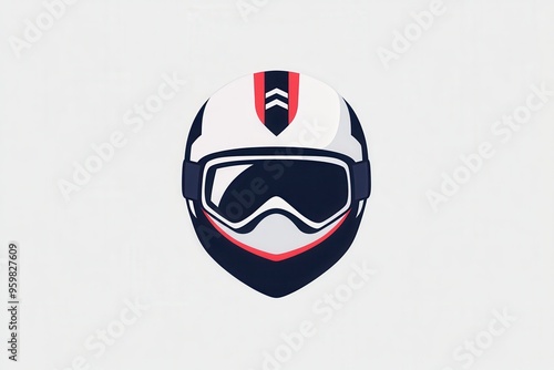 A sleek logo features a modern ski helmet paired with goggles, embodying a minimalist style perfect for winter sports lovers. Generative AI Free Download A sleek logo features a modern ski helmet paired with goggles, embodying a minimalist style perfect for winter sports lovers. Generative AI - GFXLoad