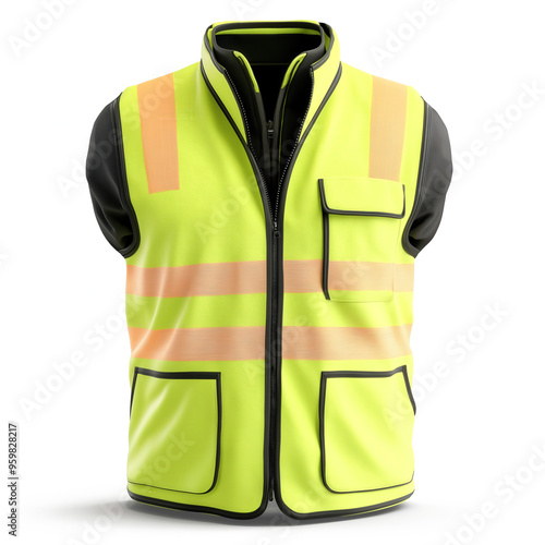 High Visibility Vest Isolated