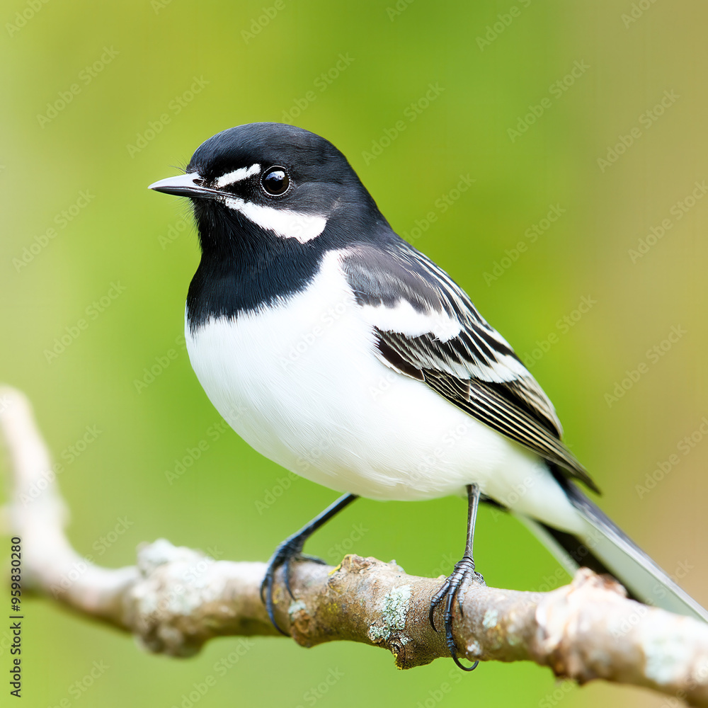Fototapeta premium Wagtail Isolated