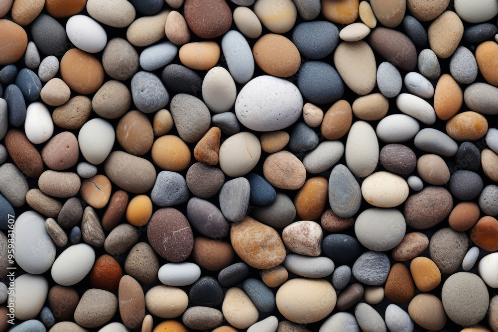 Processed collage of beach shore pebbles surface texture. Background for banner, backdrop Processed collage of beach shore pebbles surface texture. Background for banner, backdrop