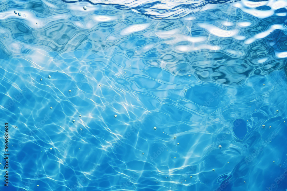 Processed collage of blue water waves texture in sunlight. Background for banner, backdrop Processed collage of blue water waves texture in sunlight. Background for banner, backdrop