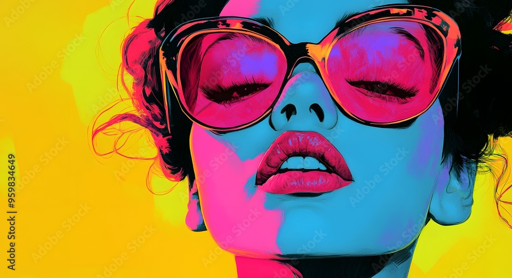 15. **Pop art-inspired portrait with high-contrast colors and comic book-style exaggerations** 15. **Pop art-inspired portrait with high-contrast colors and comic book-style exaggerations**