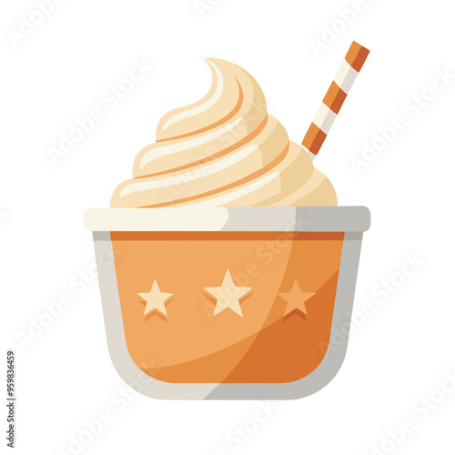 Alfredo Sauce Vector Illustration