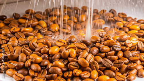 beanscoffee, brown, bean, beans, roasted, drink, caffeine, cafe, espresso, aroma, food, macro, texture, seed, heap, dark, grain, coffee bean, black, white, close-up, arabica, beverage, roast, crop photo