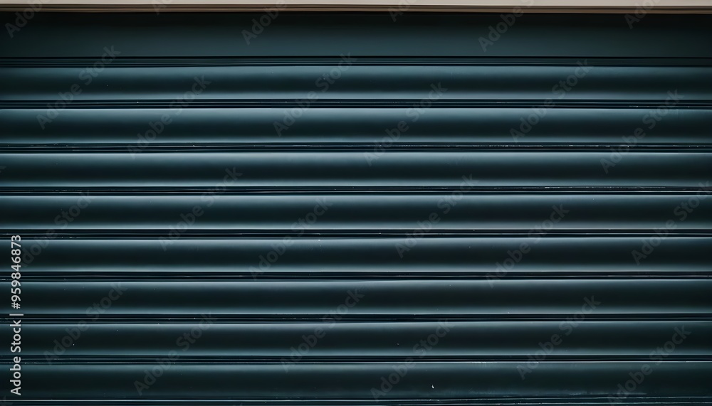 Obraz premium Garage shutter black closeup background