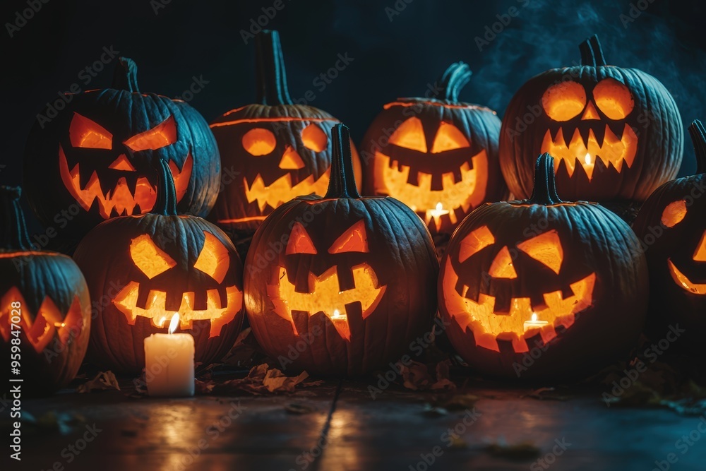 Spooky Jack-o'-Lanterns Spooky Jack-o'-Lanterns