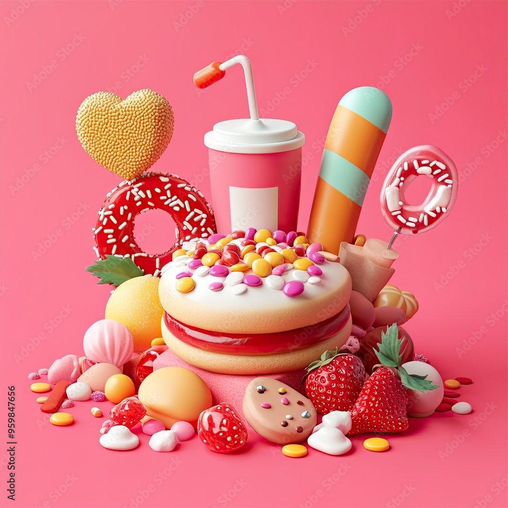 World Diabetes Day. Creative Diabetes Day ads. Diabetes Day design for banner, poster 3D Illustration.generative ai World Diabetes Day. Creative Diabetes Day ads. Diabetes Day design for banner, poster 3D Illustration.generative ai