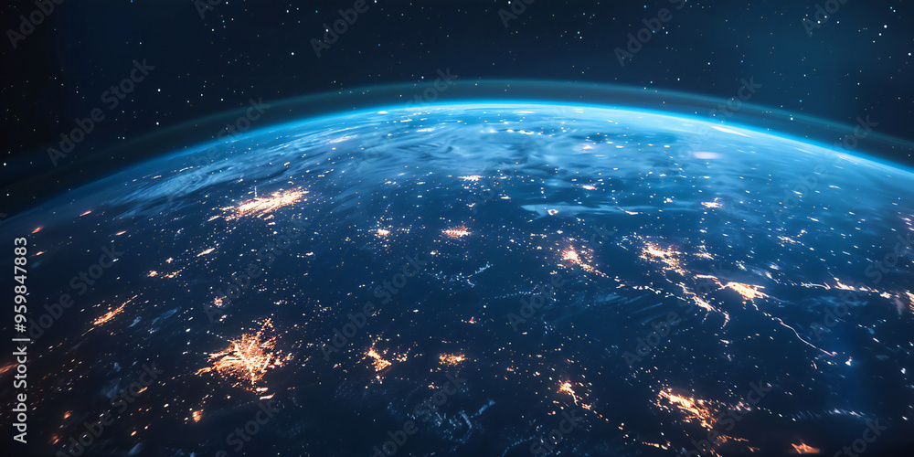 Obraz premium Planet Earth in Space