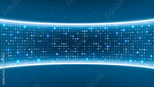 3D vector blue plus sign.