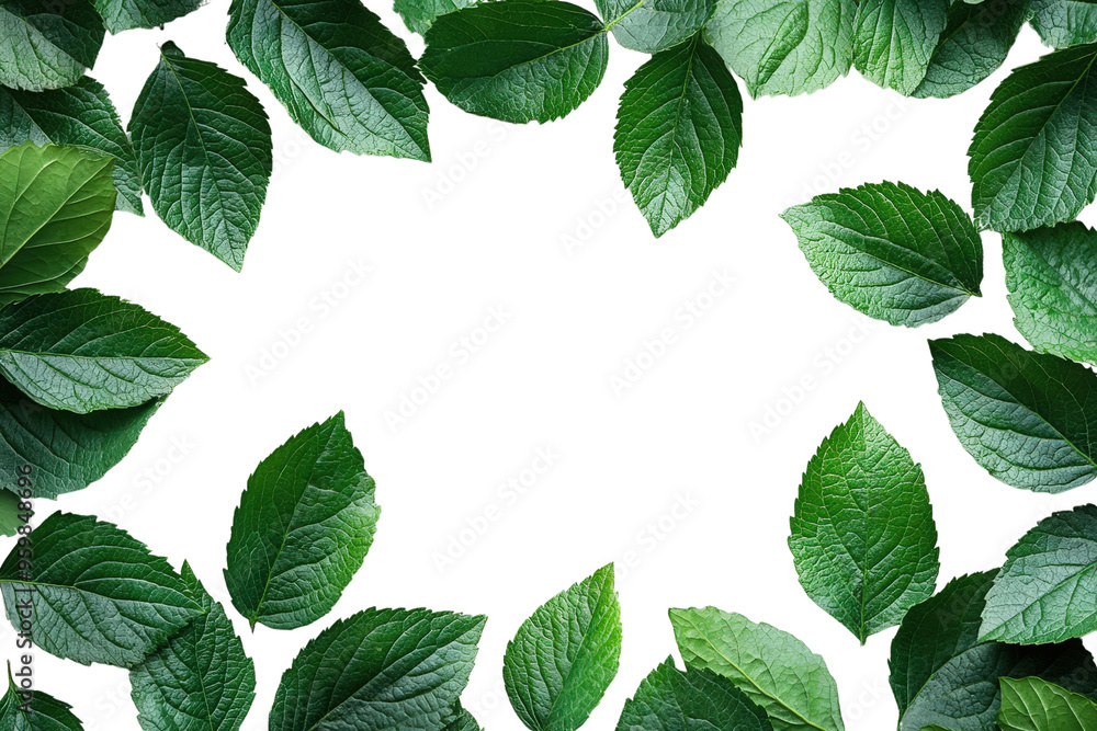 Vibrant green leaves frame a blank space, perfect for showcasing designs or text. Ideal for nature-themed projects. Vibrant green leaves frame a blank space, perfect for showcasing designs or text. Ideal for nature-themed projects.
